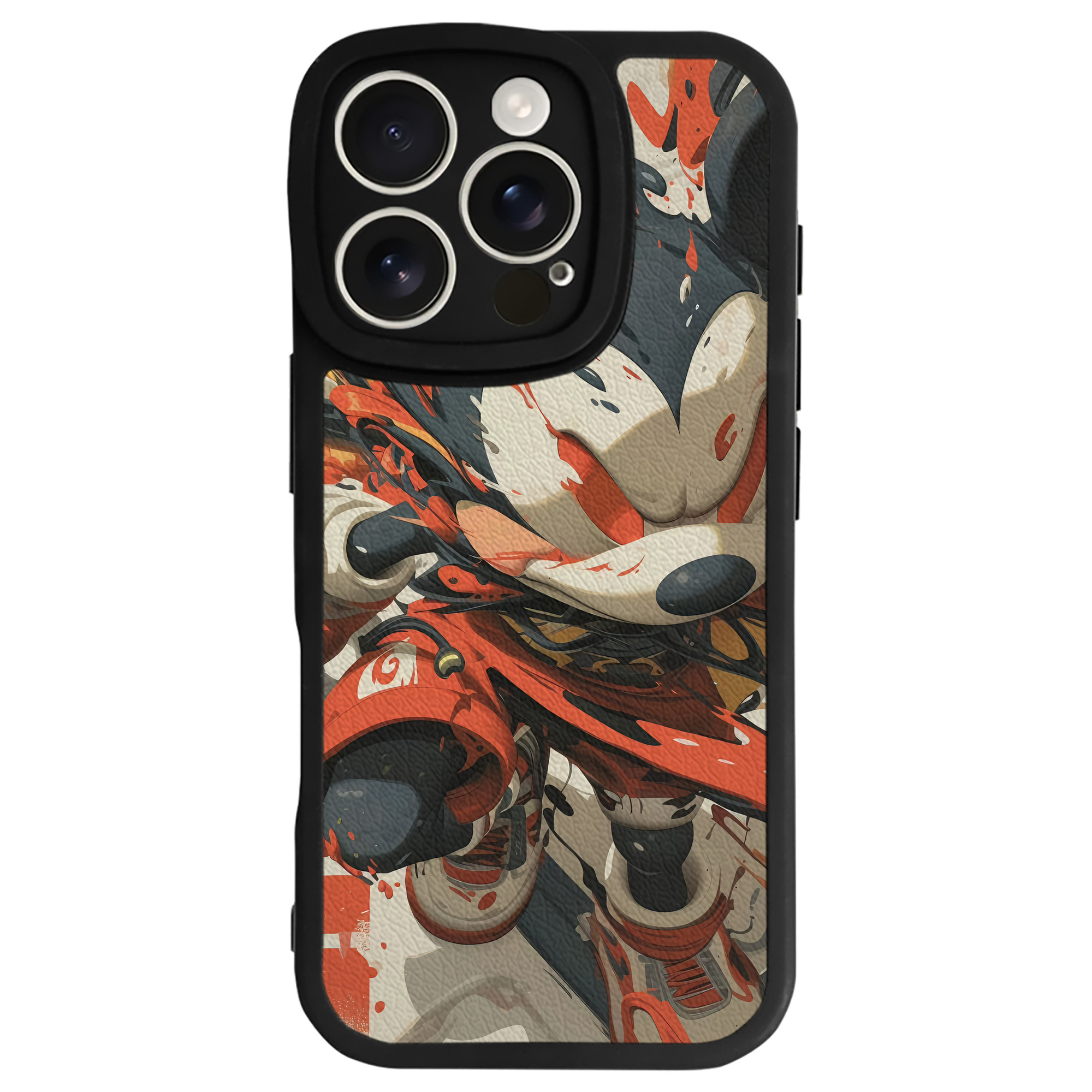 （画像用） ミッキーマウス Mickey Mouse 【iPhone 16シリーズ対応】シリコンスマホケース（レザー調） 材質：シリコン
